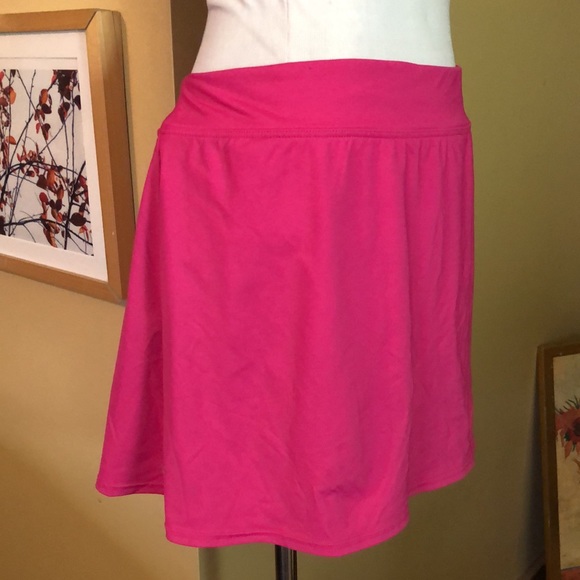 LANDS END Size 24W Swimskirt Brief Panty with Skirt On Top Tankini pink $69 NEW - Picture 3 of 15